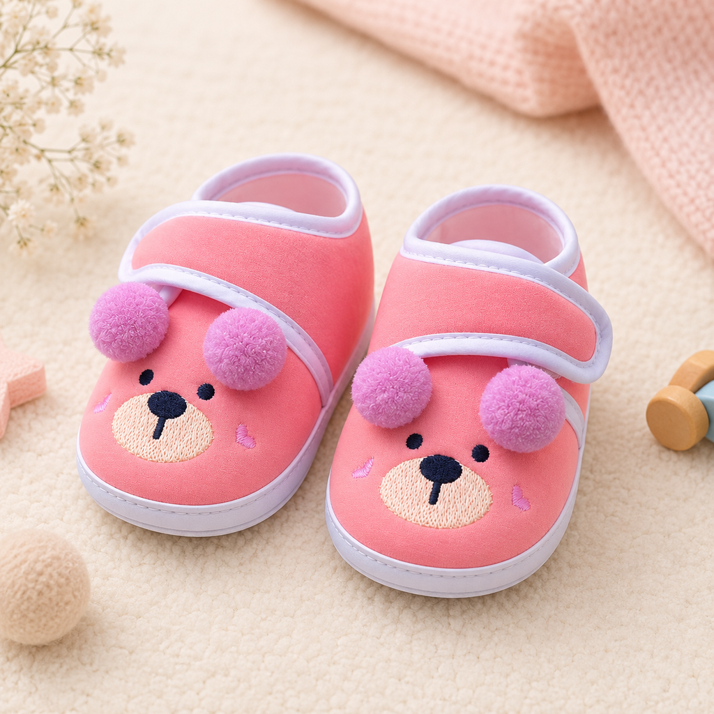 POM POM DOG BABY BOOTIES
