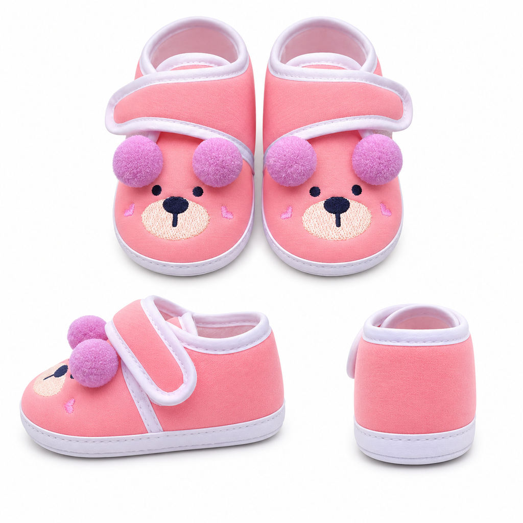 POM POM DOG BABY BOOTIES