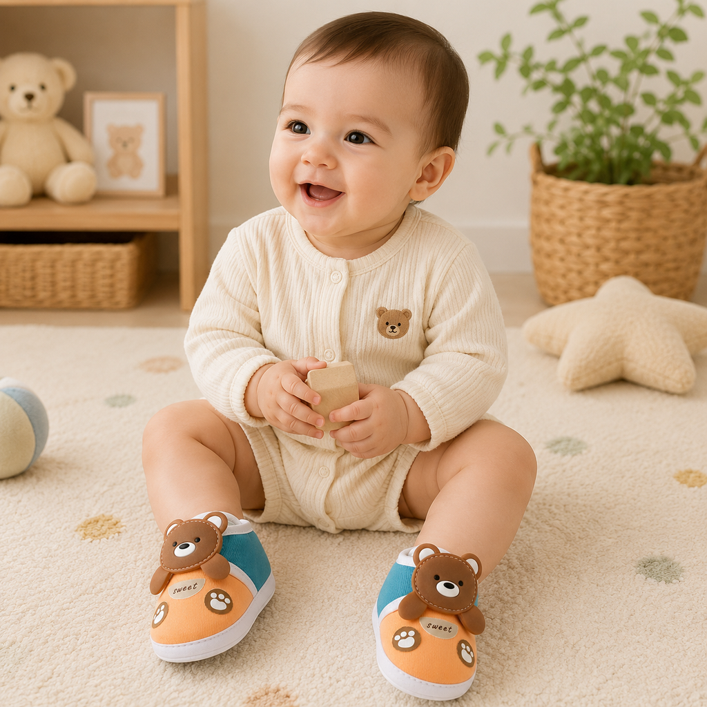 Little Teddy Baby Booties
