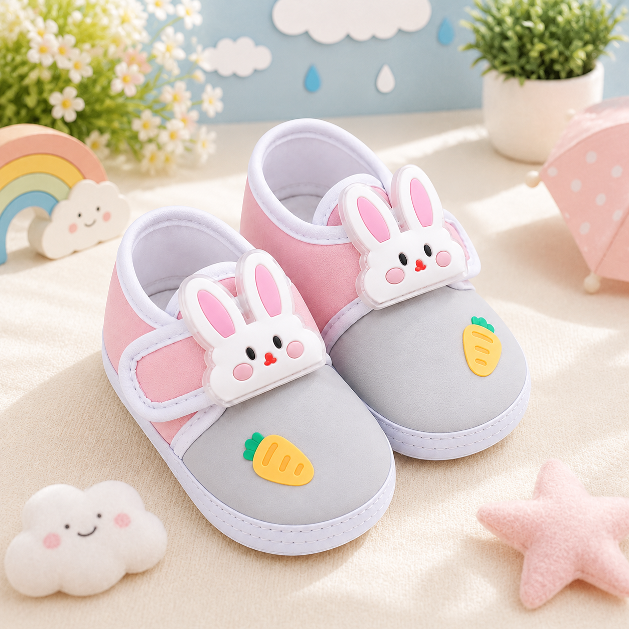Mr Rabbit Baby Booties