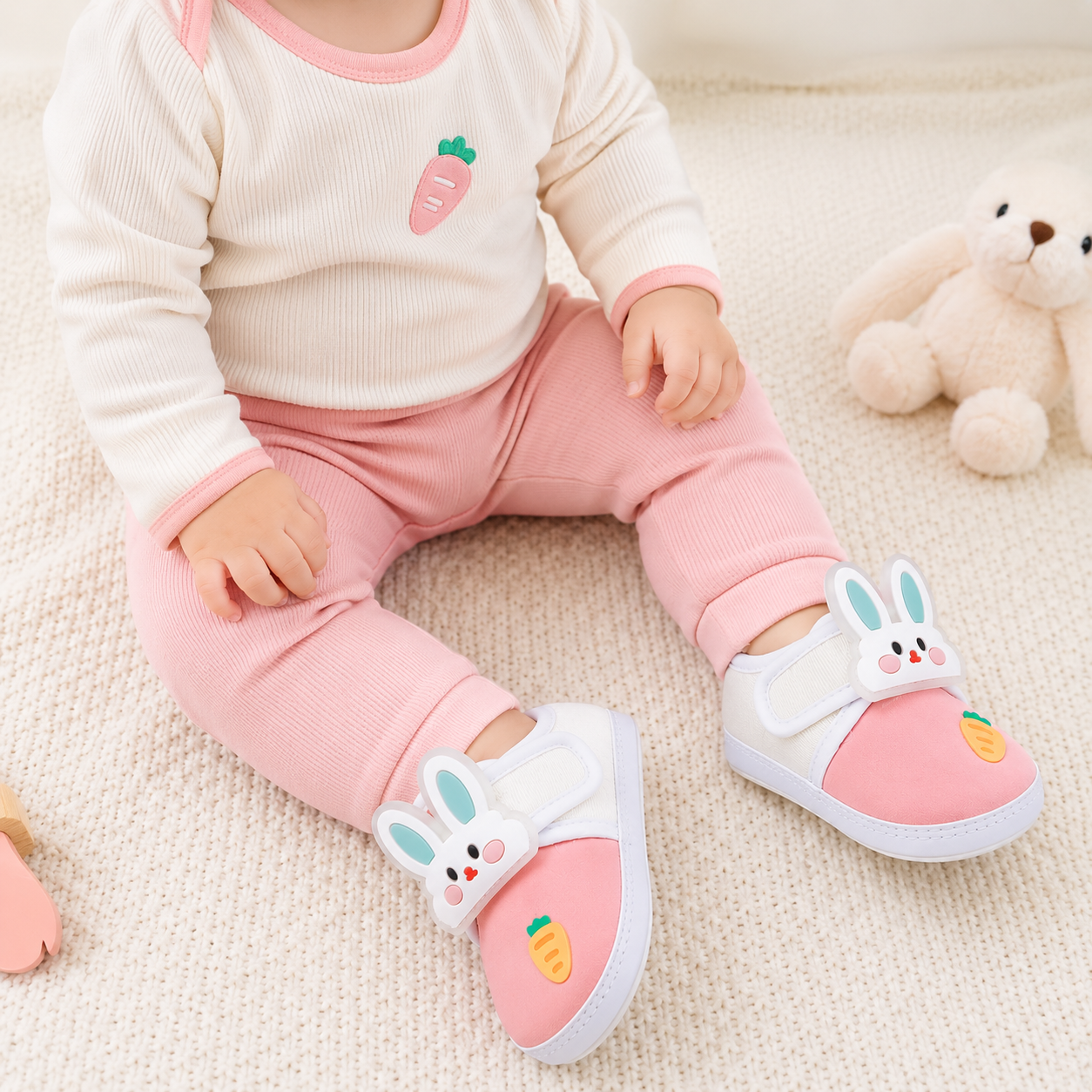 Mr Rabbit Baby Booties