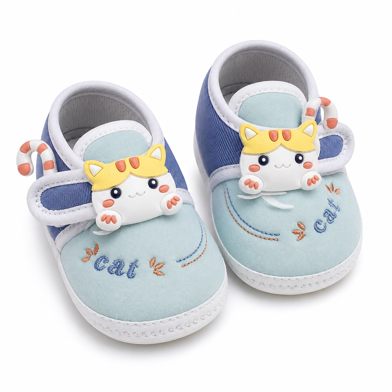 Twinkle Eye Cat Baby Booties