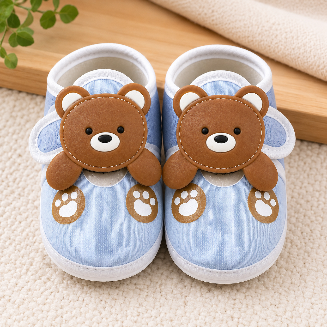Little Teddy Baby Booties