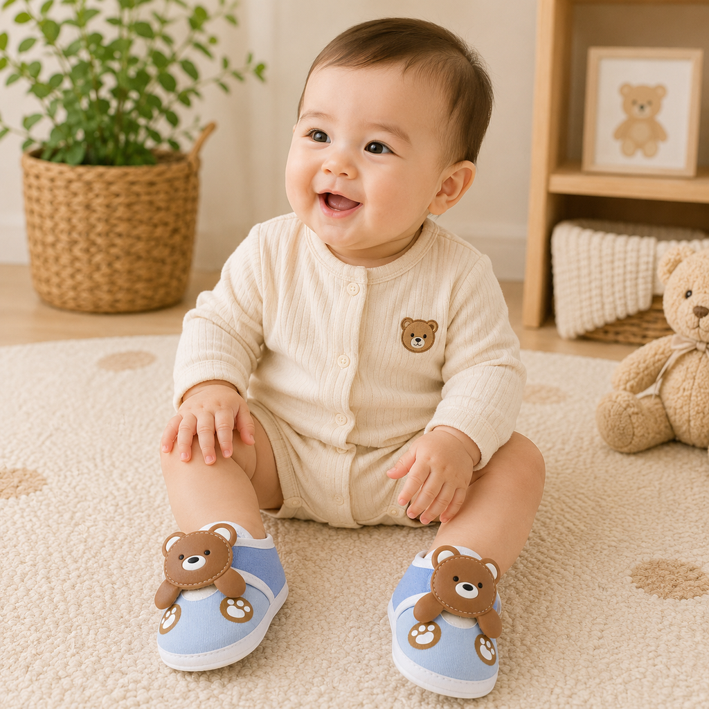 Little Teddy Baby Booties