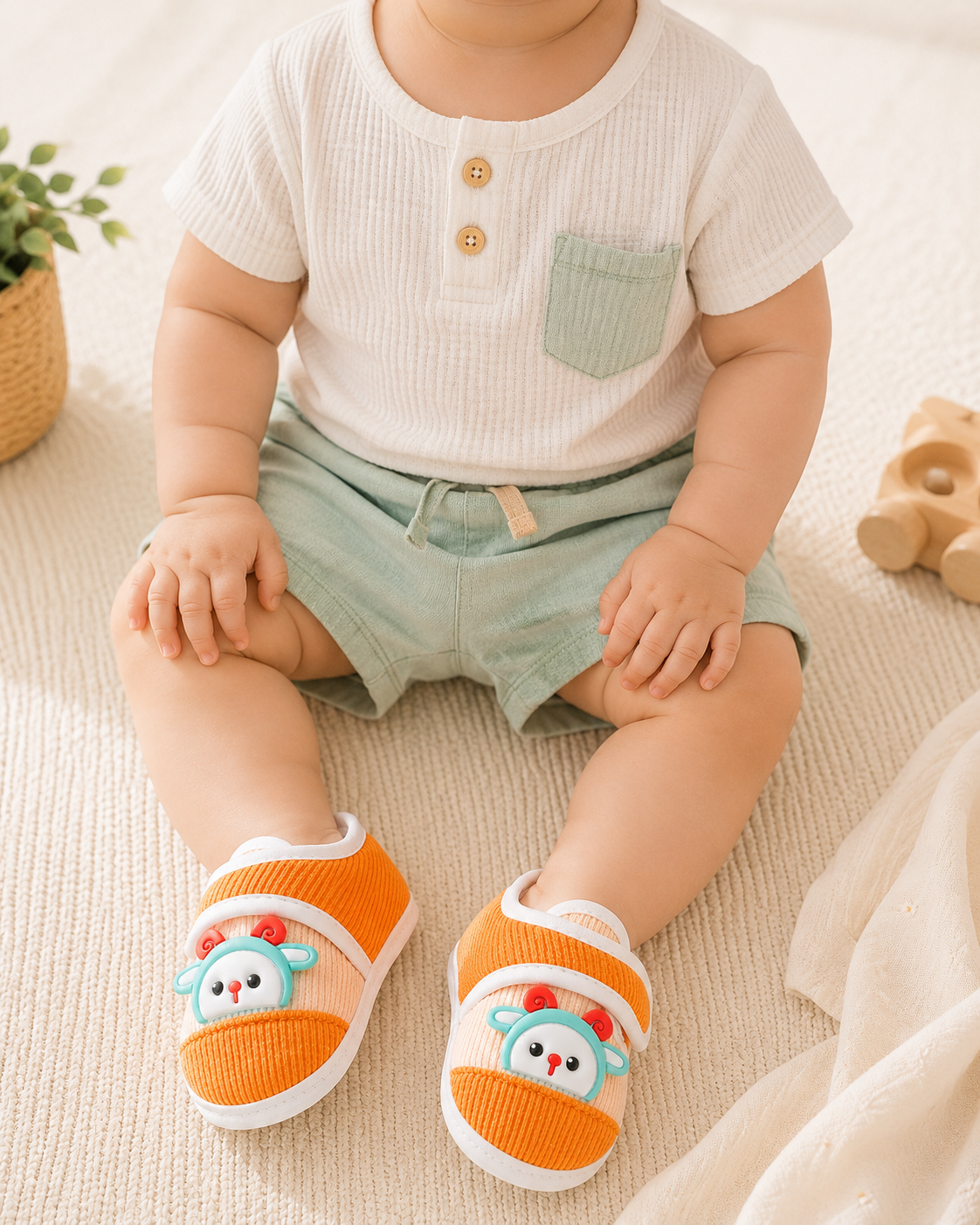 Baba Sheep Baby Booties