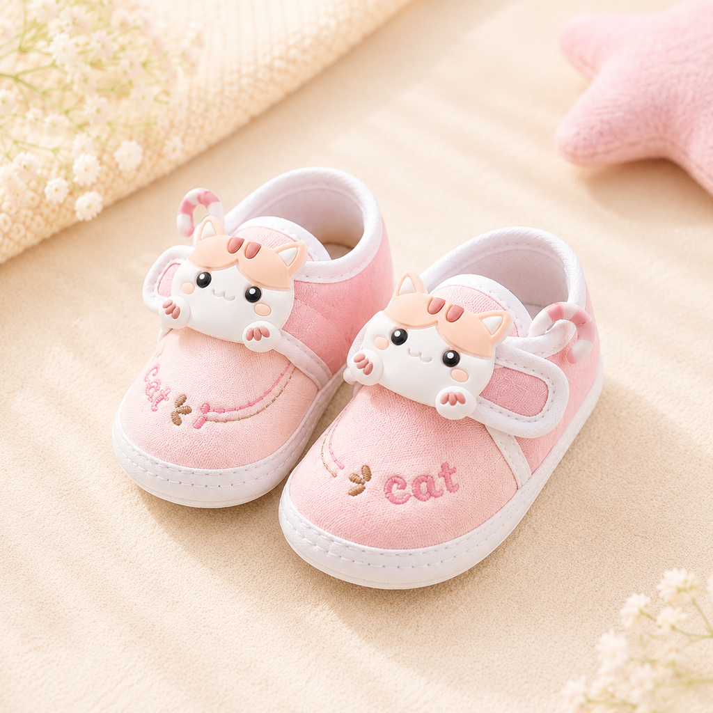 Twinkle Eye Cat Baby Booties