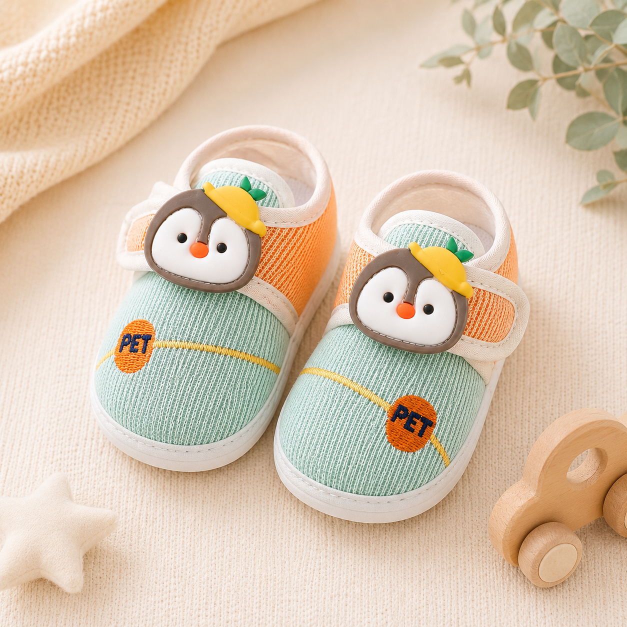 Little Pingu Baby Booties